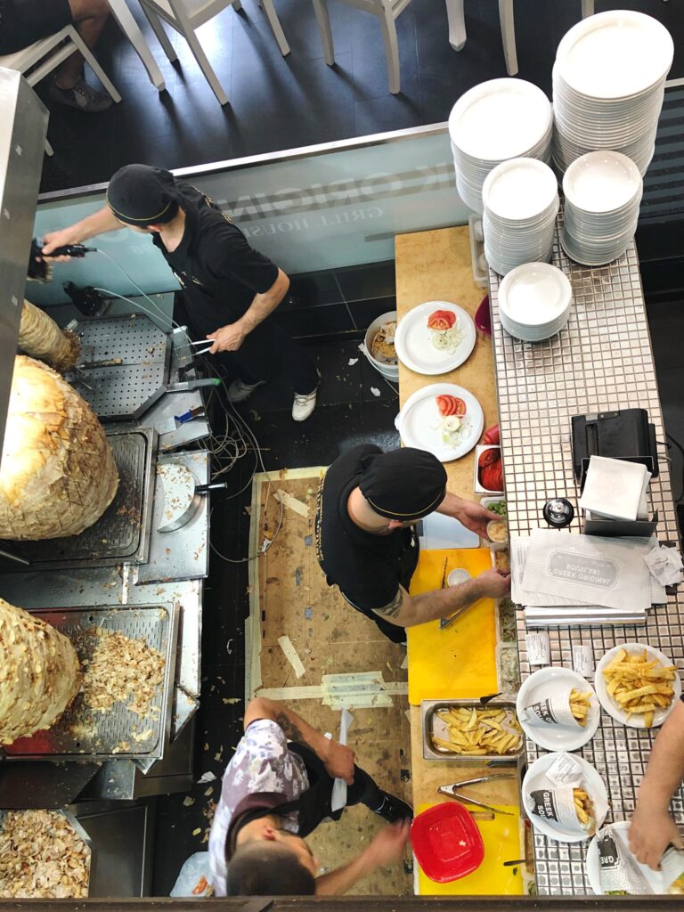 Industrial catering services